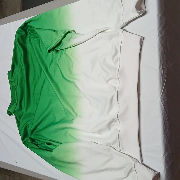 Adidas Originals Firebird Trefoil Track Jacket Green & White Ombre Men's Large - Picture 12 of 16